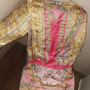 Jennifer Lopez polyester peasant top/dress size M